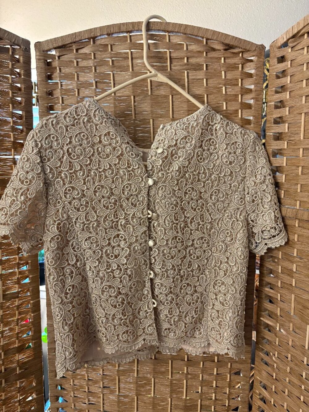 Formal lace blouse